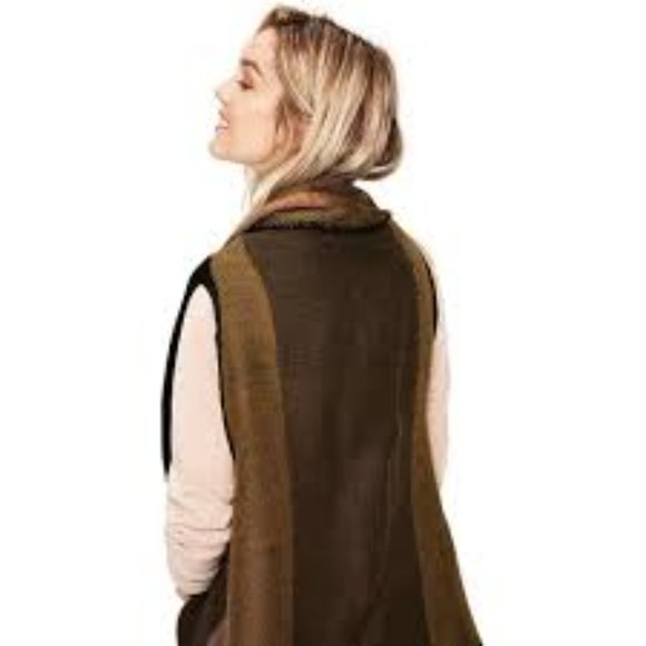 Lolë Jacquard Sleeveless Duster Cardigan O/S - Picture 5 of 13